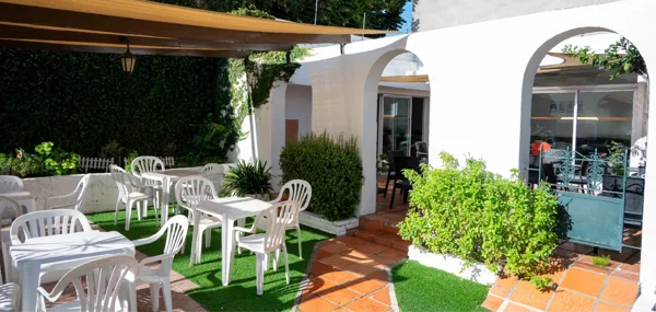Patio con espacios para compartir